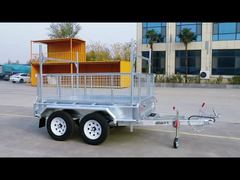 Watch: Fully Welded Tandem Axle Box Trailer 8x5 Tandem Galvanised Trailer Silver Showcase