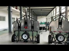 Customized Hydraulic Motorcycle Trailers Versatile Double Hydraulic Trailer 700KG Load Showcase